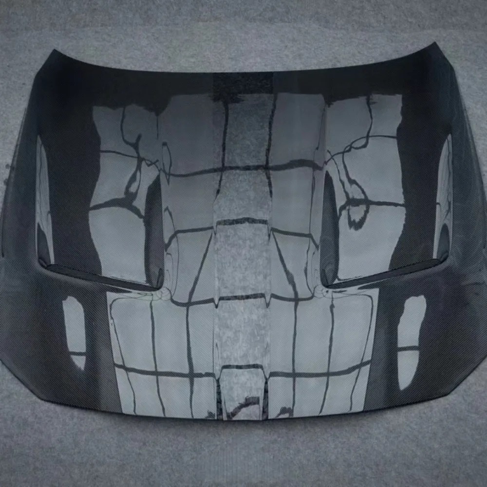 High Temperature Process Dry Carbon Fiber Engine Hood Body Kit for M3 M4 G80 G82 Upgraded AE Style